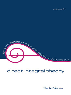 cover image of Direct Integral Theory